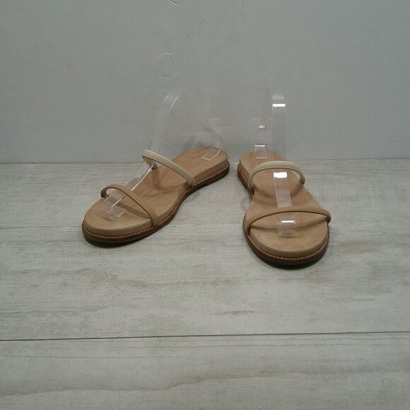 Madewell Paris Minimalist Sandal in Nude Tan Strappy Flats Size 10 - Picture 2 of 16